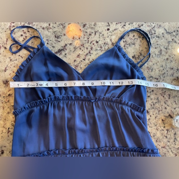 Women’s BR Navy Blue high low spaghetti strap dress size 2 - Picture 6 of 6